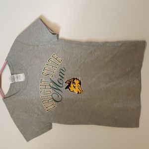 Gray Wright State Mom Graphic Tee Size S